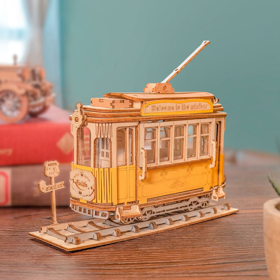 Tramcar - Wooden Mechanical 3D Puzzle