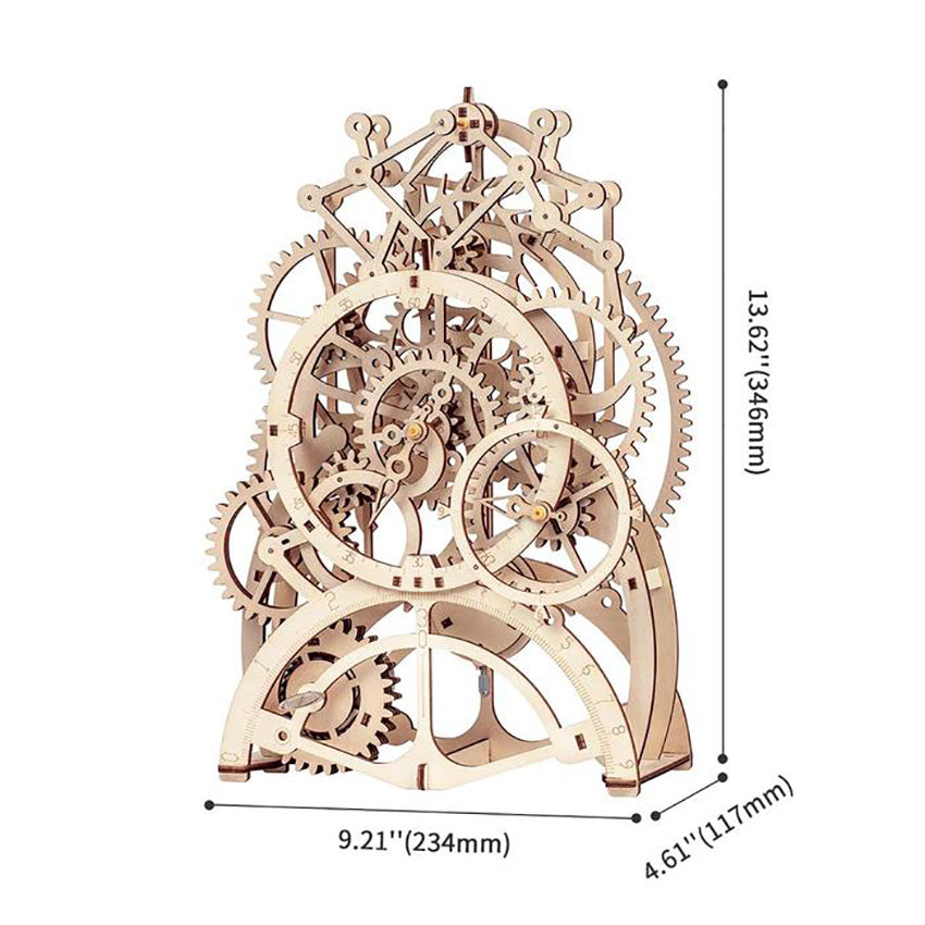 Pendulum Clock - Wooden Mechanical 3D Puzzle