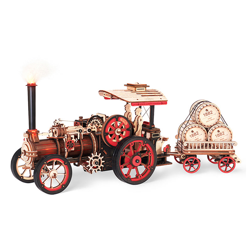 Steam Engine - Wooden Mechanical 3D Puzzle