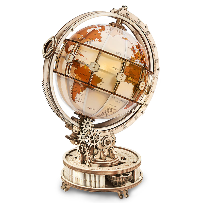 Luminous Globe - Wooden Mechanical 3D Puzzle