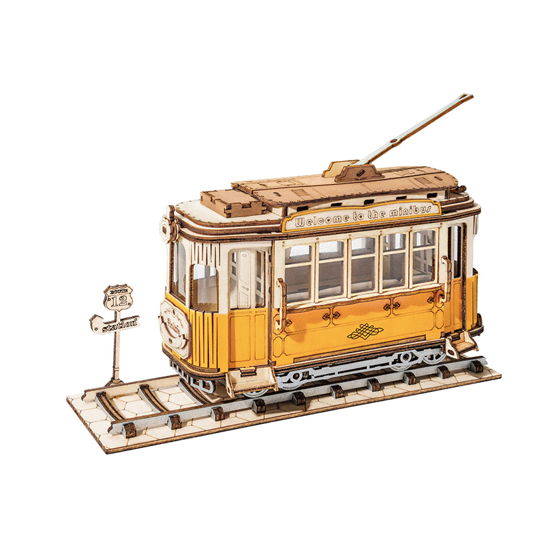 Tramcar - Wooden Mechanical 3D Puzzle