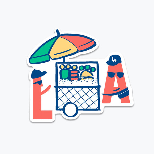 Los Angeles Fruit Cart Sticker