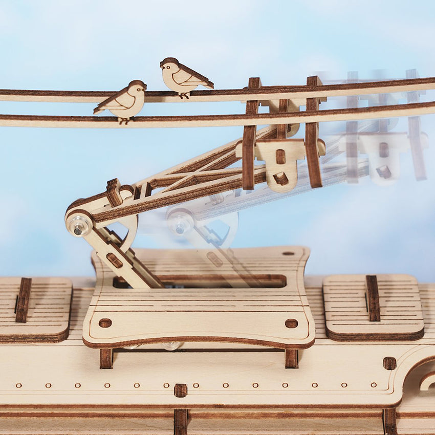 Classic City Tram - Wooden Mechanical 3D Puzzle