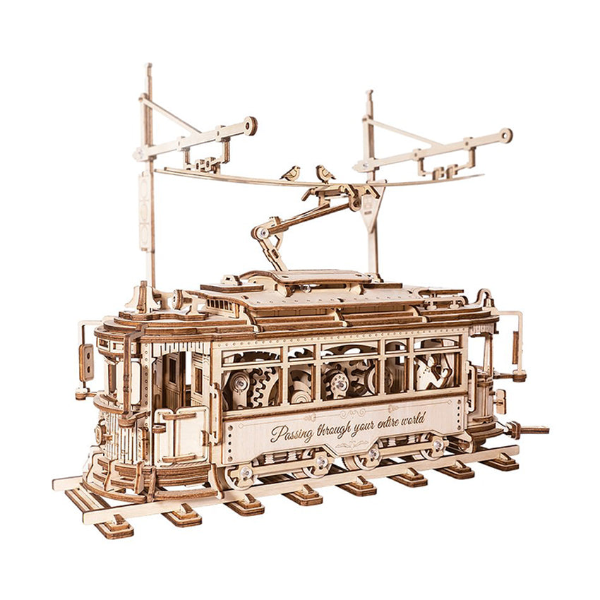 Classic City Tram - Wooden Mechanical 3D Puzzle