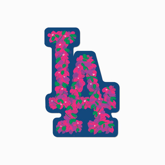 Los Angeles Dodgers Bougainvillea Sticker