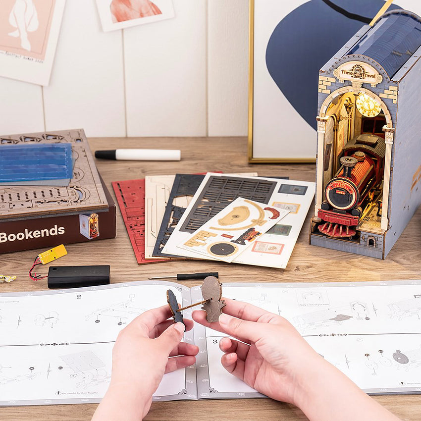 Time Travel Train Book Nook Kit