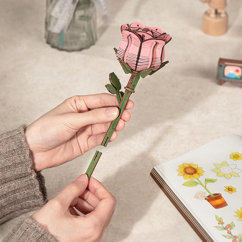Wooden Flower Bouquet 3D Puzzle
