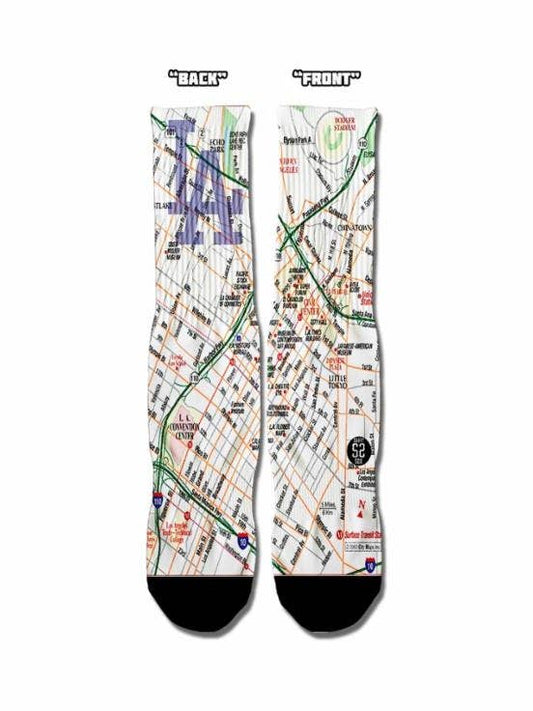 LA City Map socks
