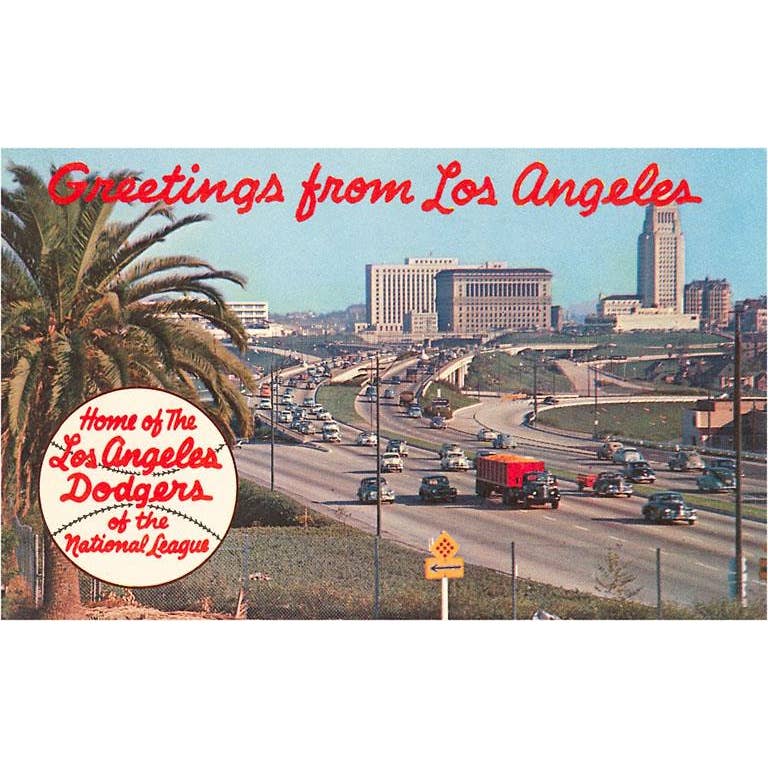 1950's Greetings from Los Angeles Sticker