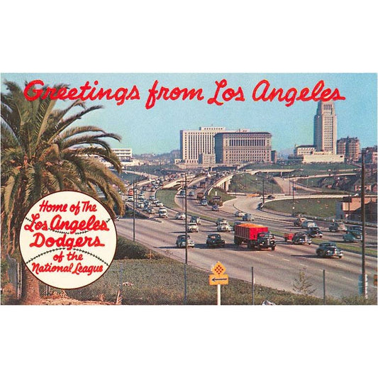 1950's Greetings from Los Angeles Sticker